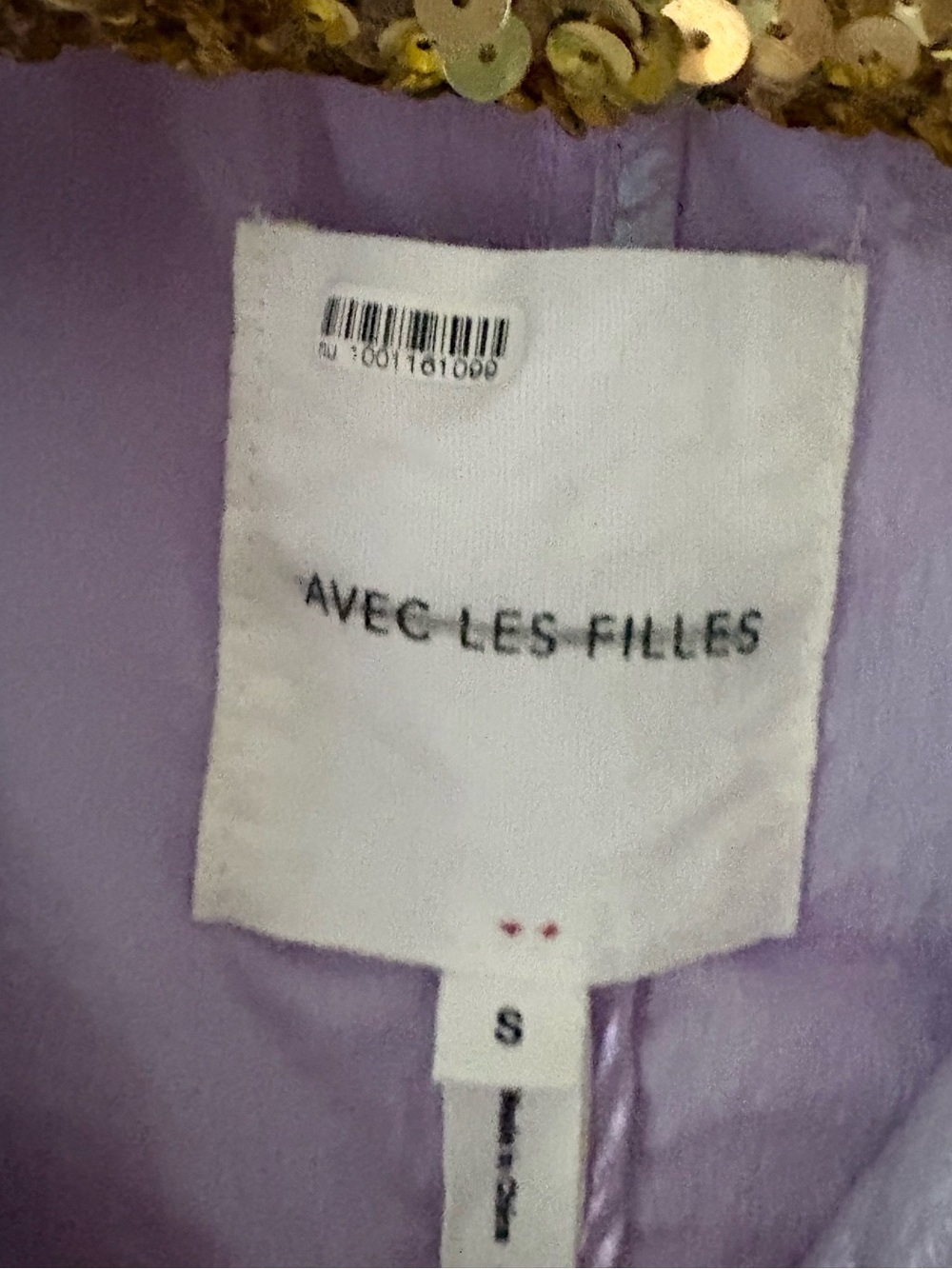 Avec Les Filles Lavender Iridescent Belted Trench Sz Small - Picture 6 of 9